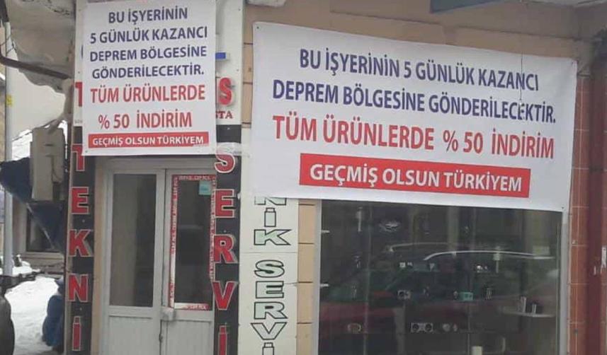Bayburt esnafı depremzedeler için çalışıyor