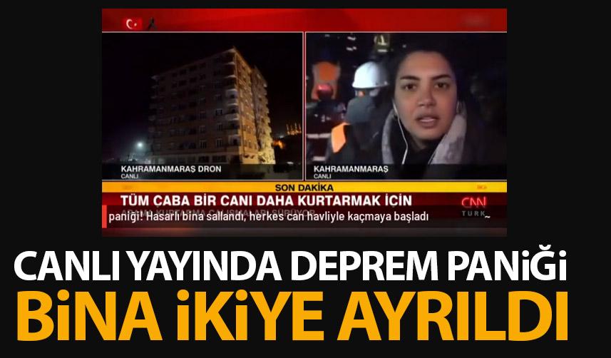 Kahramanmaraş'ta canlı yayında depreme yakalandılar! Korku dolu anlar!