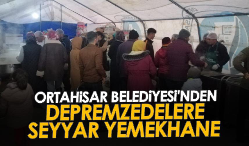 Trabzon Ortahisar Belediyesi'nden depremzedelere seyyar yemekhane