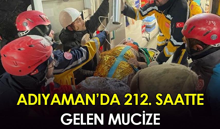 Adıyaman'da 212. saatte gelen mucize!