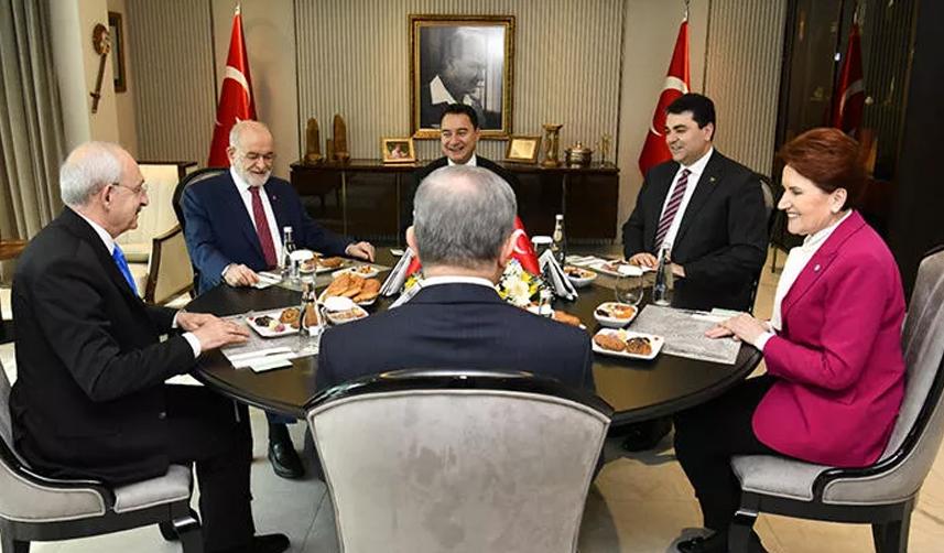 Altılı masa bugün toplanıyor! Seçim tarihi ve deprem konuşulacak