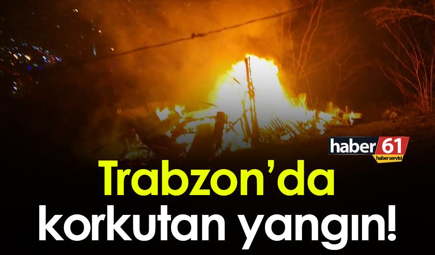 Trabzon'da korkutan yangın! Ekipler müdahale etti