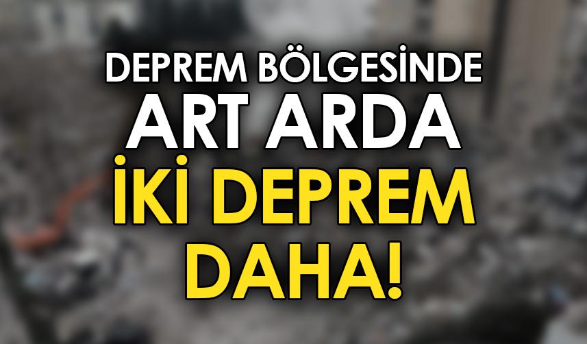 Hatay’da 3 dakika arayla 6,4 ve 5,8 büyüklüğünde iki deprem!