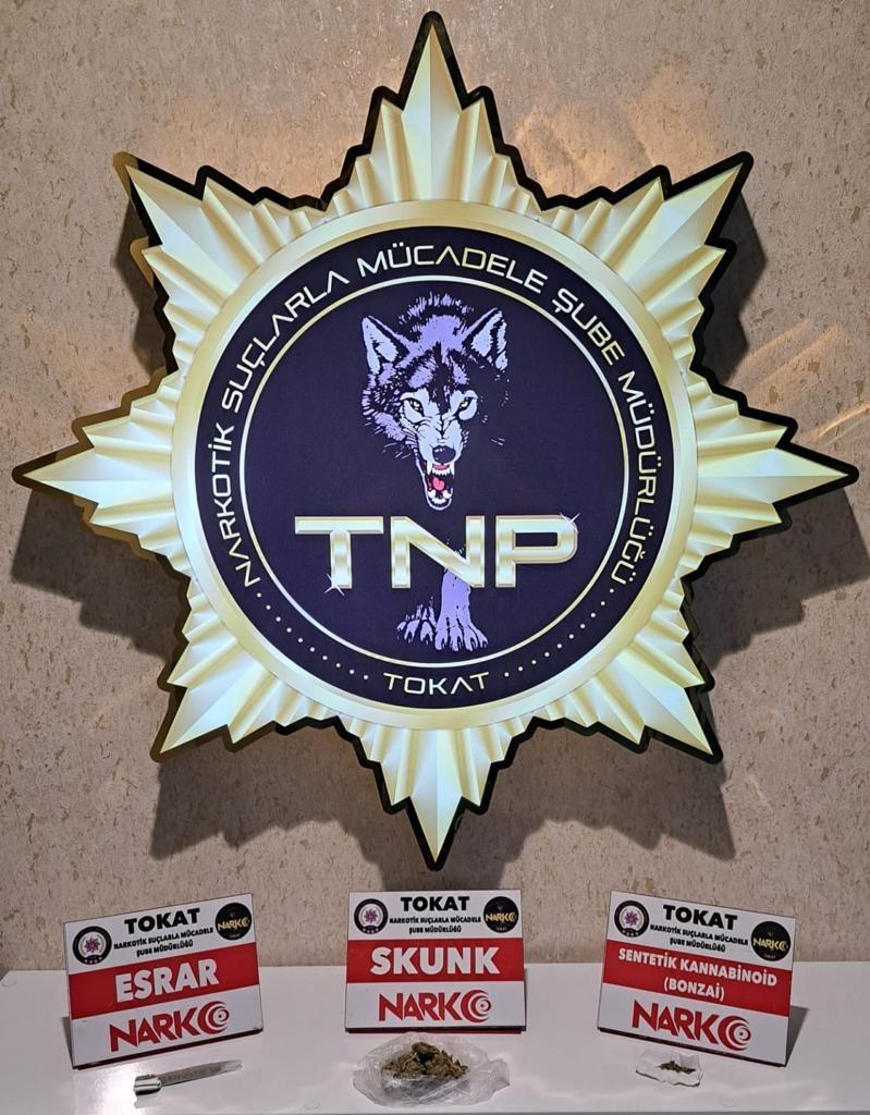 Tokat’ta uyuşturucu operasyonu bir kişi yakalandı
