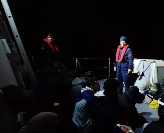 Bodrum’da 33 düzensiz göçmen karaya çıkarıldı