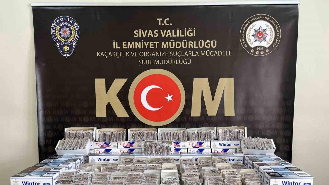 Sivas’ta kaçakçılığa yer yok, binlercesi ele geçirildi