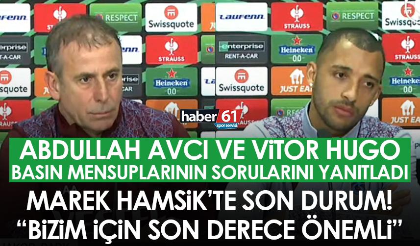 Abdullah Avcı ve Vitor hugo basın mensuplarının sorularını yanıtladı: Bizim için son derece önemli