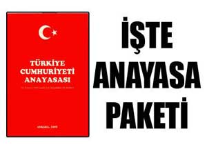 Anayasa paketinde değişiklikler