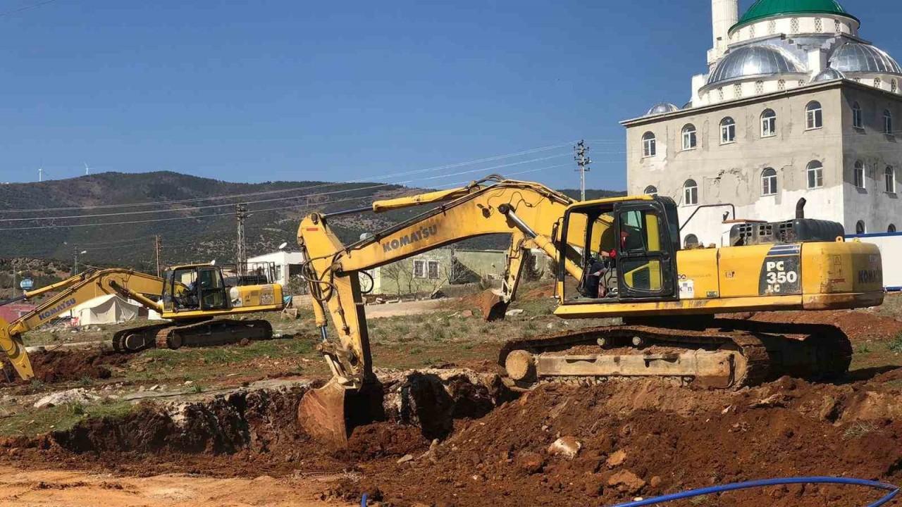 Nurdağı’nda kalıcı konutlar için ilk kazma vuruldu