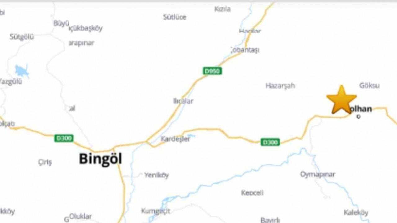 Bingöl Solhan'da 4.4 büyüklüğünde deprem!