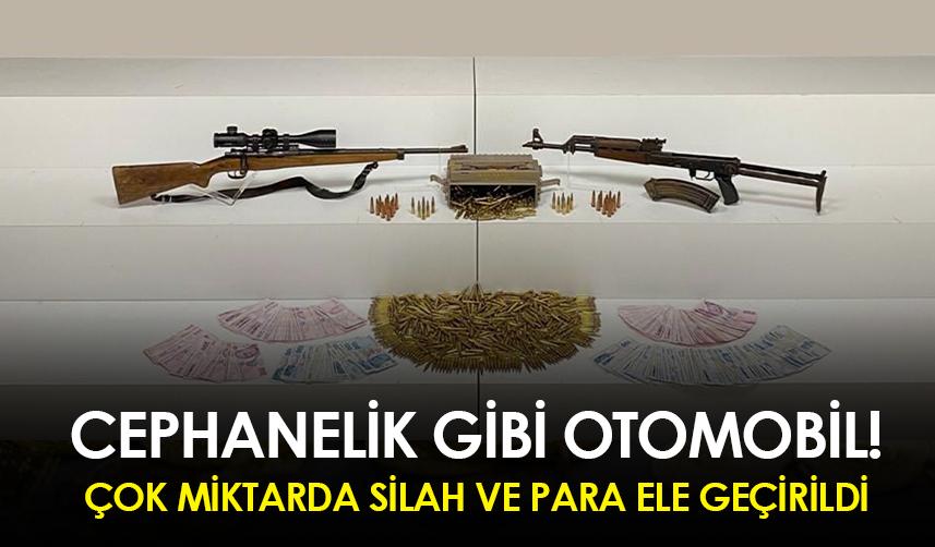 Ordu’da cephanelik gibi otomobil