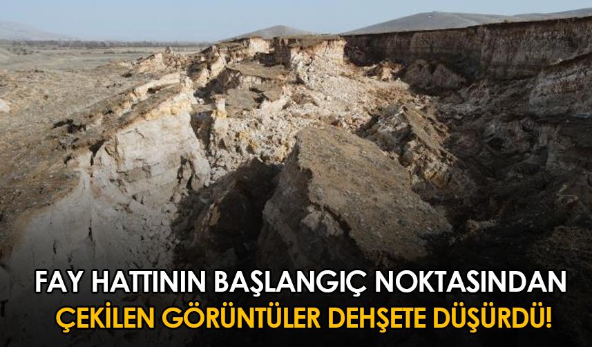 Fay hattının başlangıç noktasından çekilen görüntüler dehşete düşürdü!