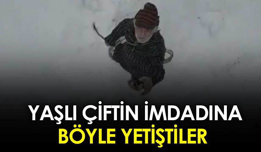 Artvin'de yaşlı çiftin imdadına böyle yetiştiler!