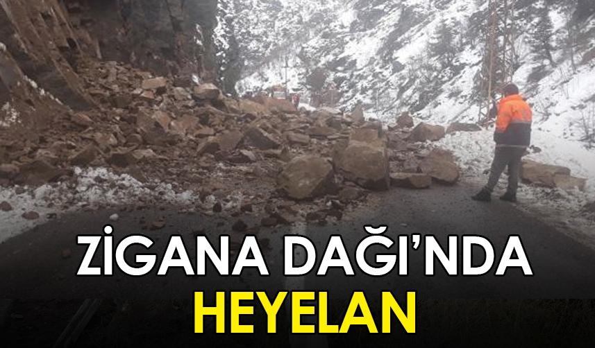 Zigana Dağı'nda heyelan