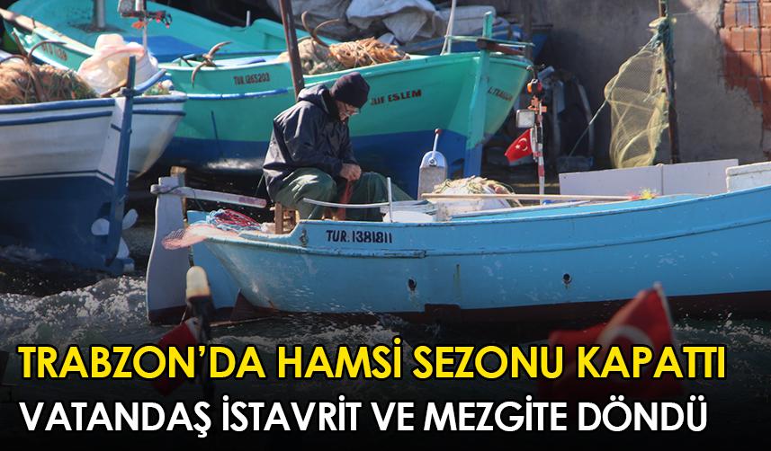 Trabzon'da hamsi sezonu kapattı! Vatandaş istavrit ve mezgite döndü