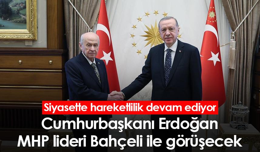 Cumhurbaşkanı Erdoğan MHP lideri Bahçeli ile görüşecek