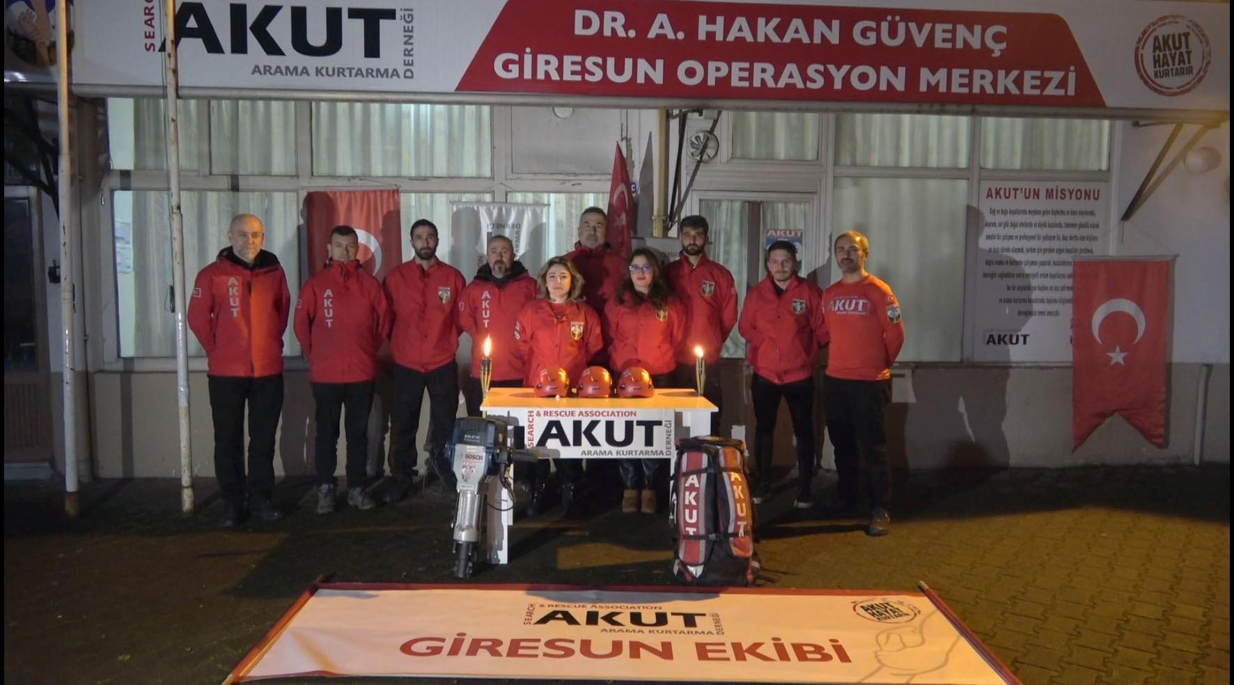 Giresun AKUT ekibi deprem bölgesinde yaşadıklarını anlattı