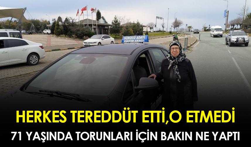 Herkes tereddüt etti, o etmedi! 71 yaşında torunları için bakın ne yaptı