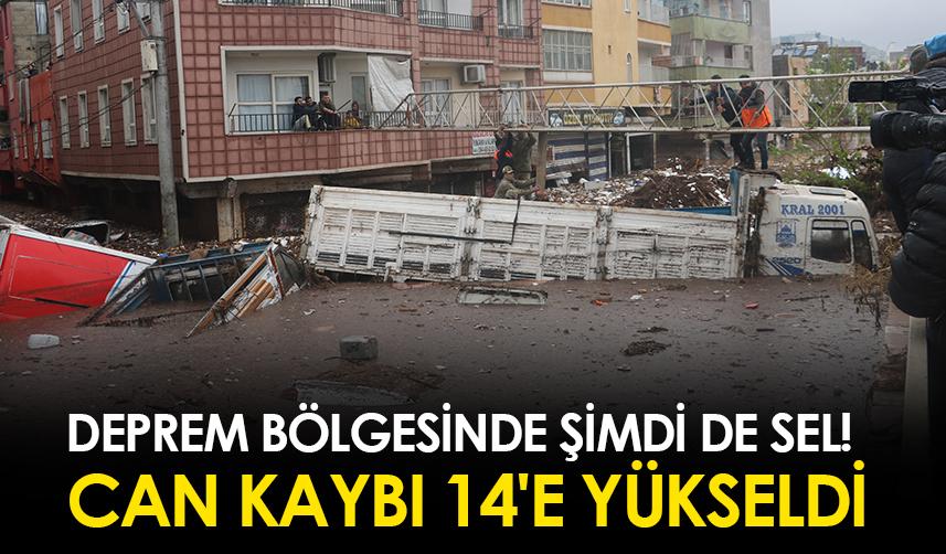 Deprem bölgesinde şimdi de sel! Can kaybı 14'e yükseldi