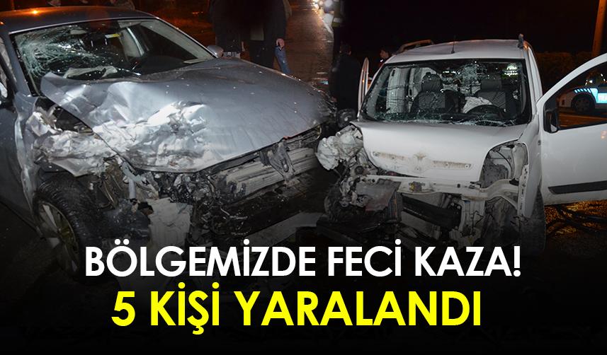 Ordu Perşembe'de Trafik kazası. 5 Yaralı