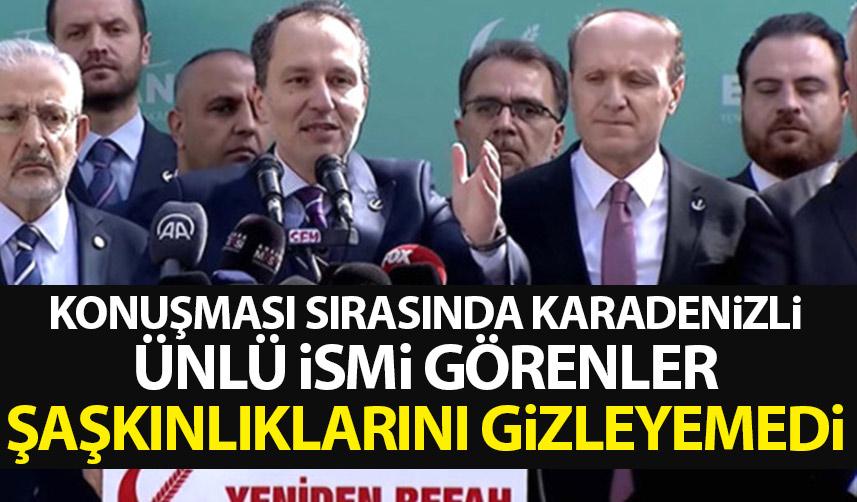 Fatih Erbakan'ın konuşmasında Karadenizli ismi görenler şakınlığını gizleyemedi