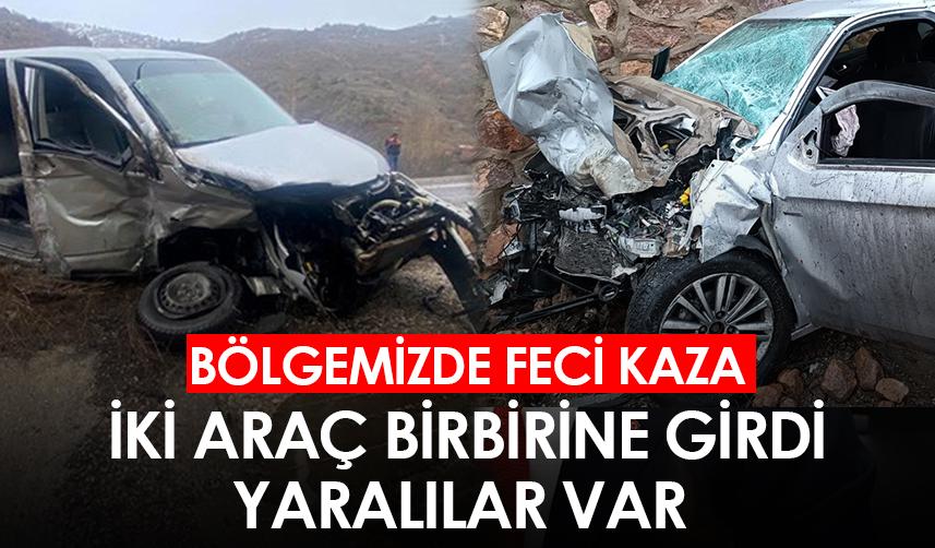 Gümüşhane-Kelkit karayolunda feci kaza! 2 yaralı