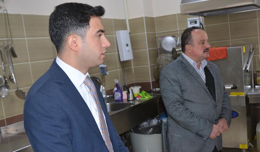 Trabzon'da Çaykara Kaymakamı Güzel'den öğrenci yurtlarına ziyaret