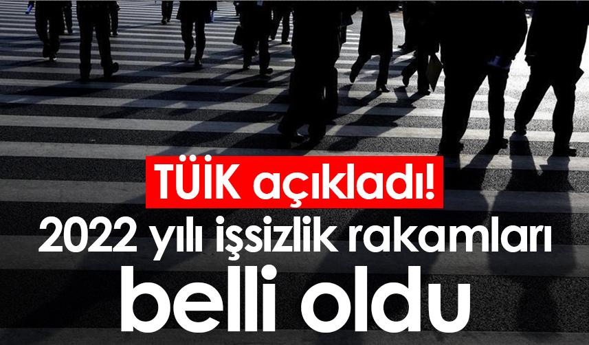 TÜİK açıkladı! 2022 yılı işsizlik rakamları belli oldu