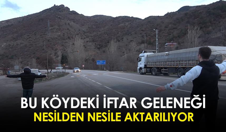 Gümüşhane'de bu köydeki iftar geleneği nesilden nesile aktarılıyor