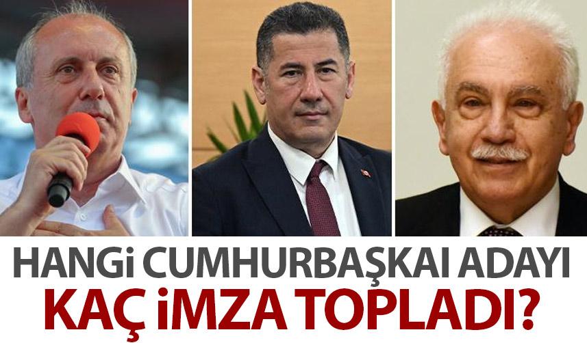 Hangi Cumhurbaşkanı adayı ne kadar imza topladı?