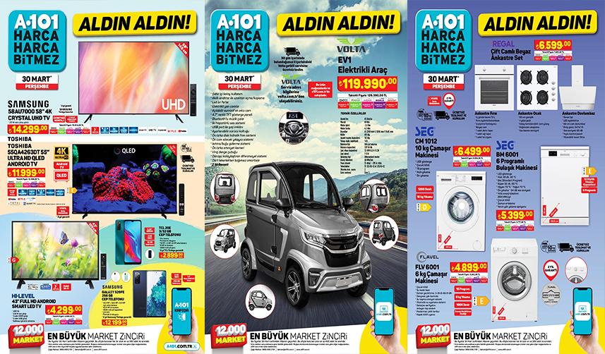 30 Mart A101 Aktüel ürünler kataloğu! A101’de bu hafta neler var?