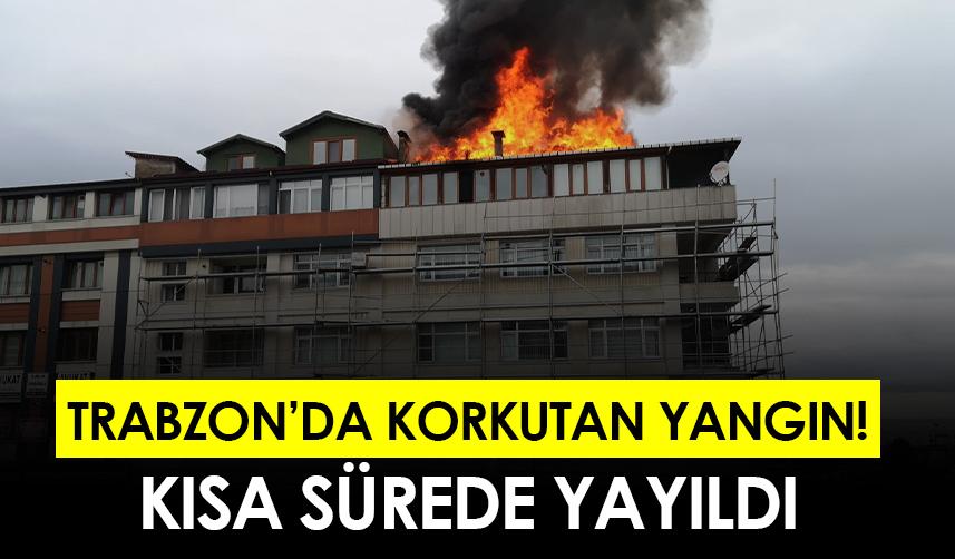 Trabzon'da korkutan yangın!
