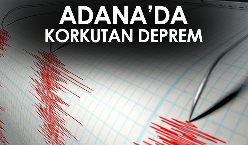 Adana'da 3,8 büyüklüğünde deprem!