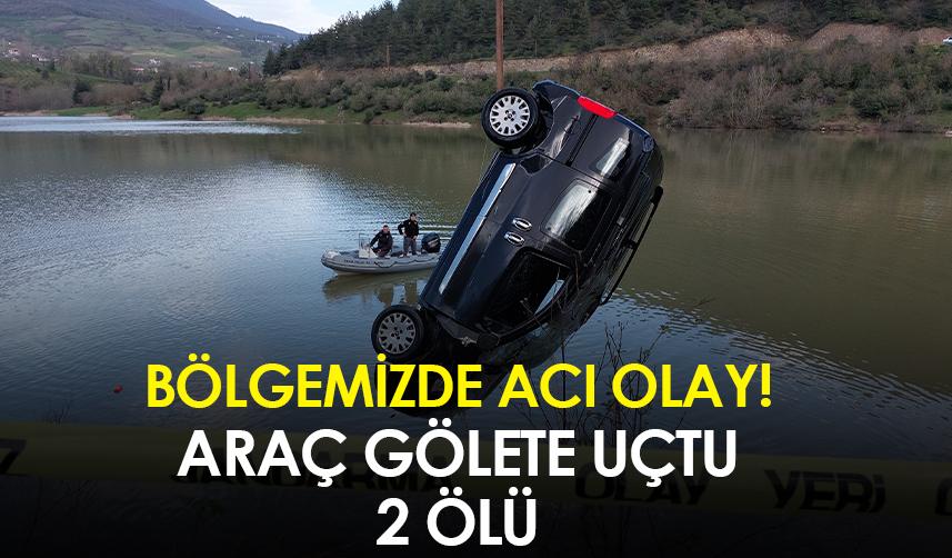 Samsun'da araç gölete uçtu! 2 ölü