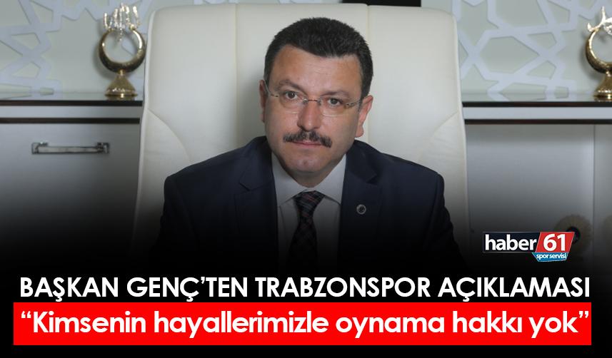 Ahmet Metin Genç'ten Trabzonspor açıklaması! "Kimsenin hayallerimizle oynama hakkı yok"