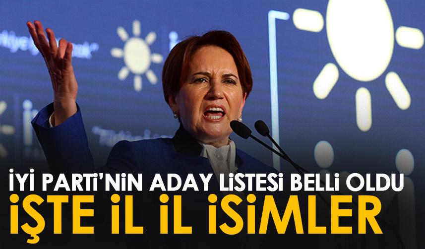 İYİ Parti Milletvekili adayları belli oldu! İşte il il isimler