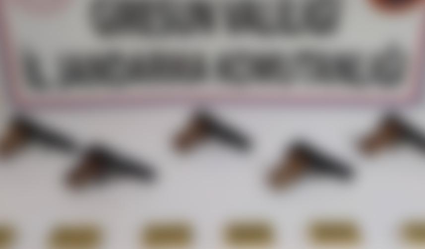 Giresun'da 71 ruhsatsız tabanca ele geçirildi