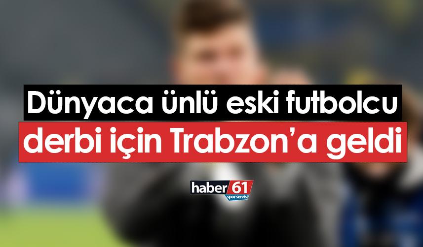 Dünyaca ünlü eski futbolcu Trabzonspor - Beşiktaş maçını tribünden takip etti