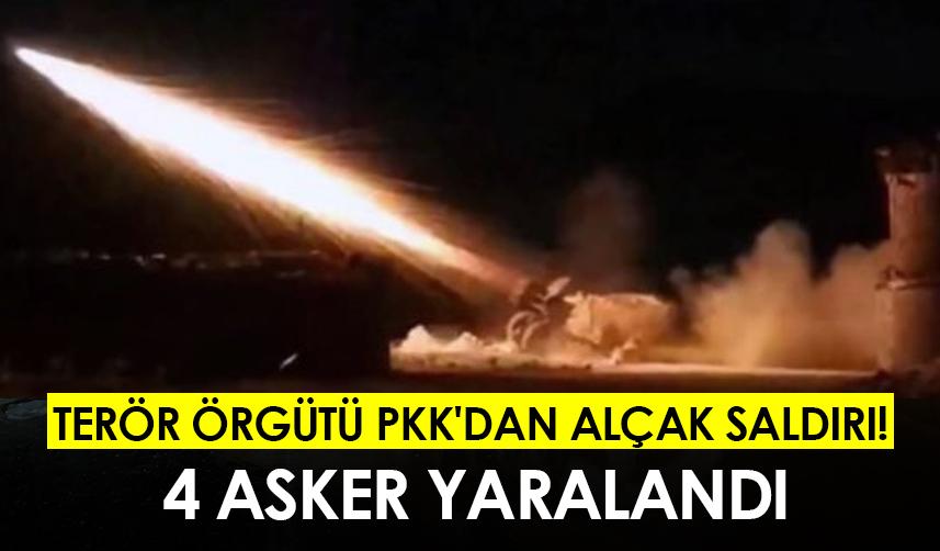 Terör örgütü PKK'dan alçak saldırı! 4 asker yaralandı