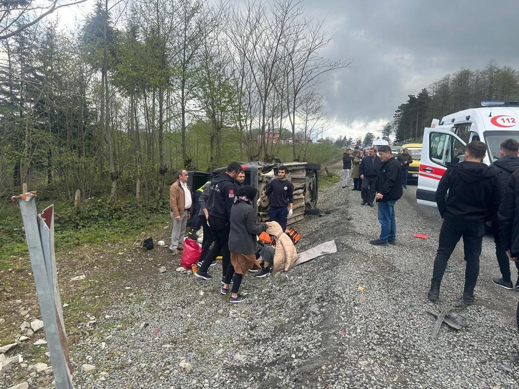 Ordu’da bayram sabahı kaza: 8 kişi yaralandı