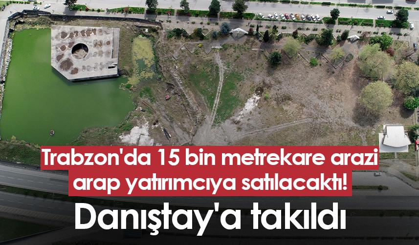 Trabzon'da 15 bin metrekarelik arazi arap yatırımcıya satılacaktı! Danıştay'a takıldı