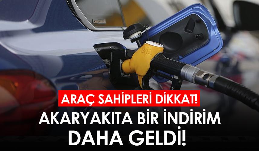 Vatandaşlara sevindirici haber: Akaryakıta bir indirim daha geldi!