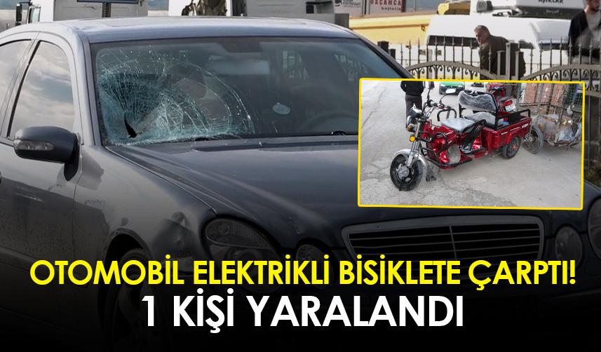 Samsun'da otomobil elektrikli bisiklete çarptı! 1 yaralı