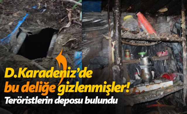 Gümüşhane'de teröristlerin deposu bulundu
