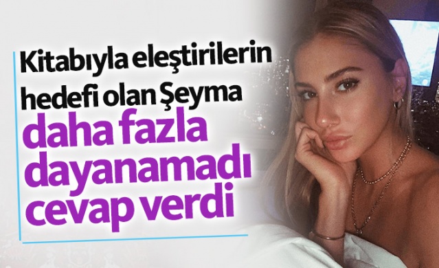 Şeyma Subaşı kitap eleştirilerine yanıt verdi