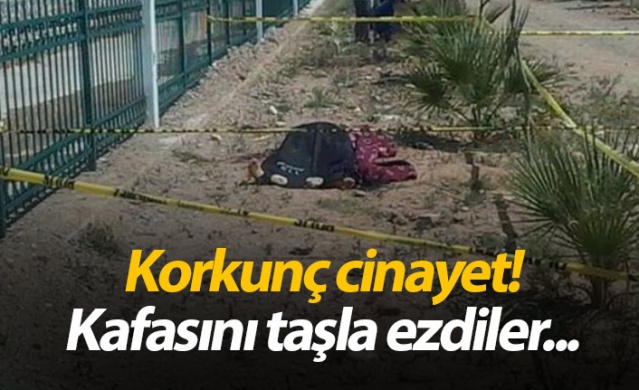 Korkunç cinayet! Kafasını taşla ezdiler