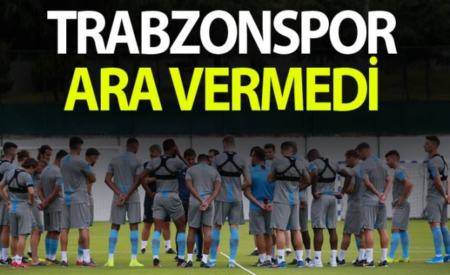 Trabzonspor ara vermeden Sparta Prag maçına hazırlanıyor