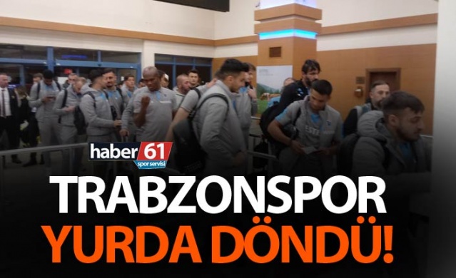 Trabzonspor, Krasnodar yenilgisi sonrası moralsiz şekilde Trabzon’a döndü