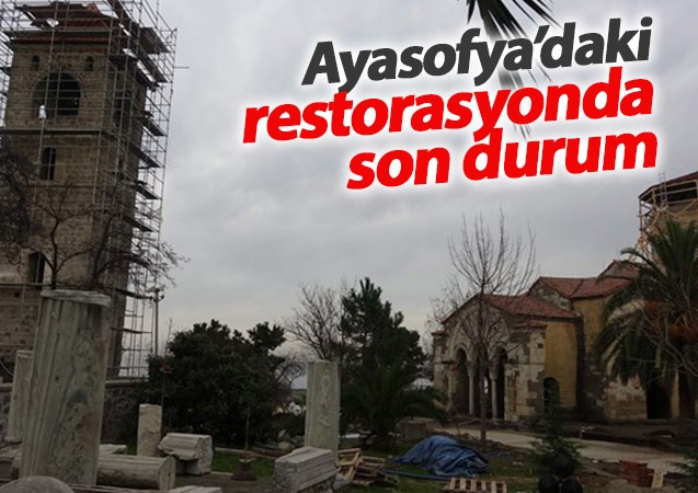 Ayasofya'daki restorasyonda son durum