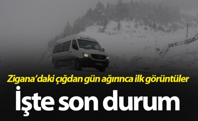 Zigana'daki çığdan gün ağırınca ilk görüntüler - İşte son durum